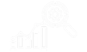 Gráfico de una lupa revisando el crecimiento